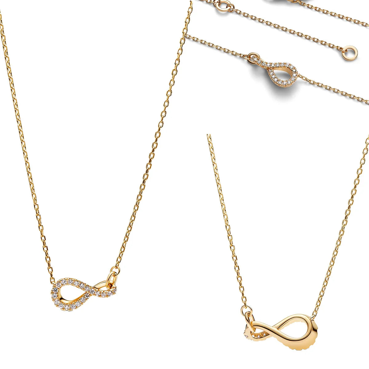 New Original 925 Sterling Silver Butterfly Necklace Star Moon Heart Key Lock Chain Link for Women Jewelry Valentine's Day Gift