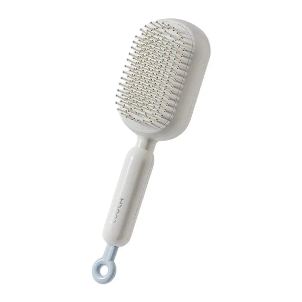 Anti Static Self Cleaning Hair Brush Retractable Bristles Airbag Cushion Wet Dry Scalp Massage Barber Styling Tool