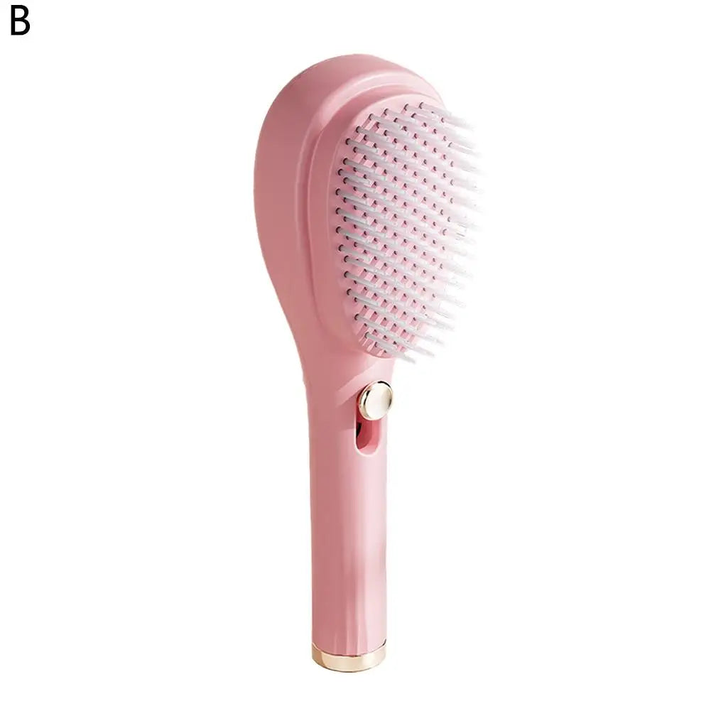 Anti Static Self Cleaning Hair Brush Retractable Bristles Airbag Cushion Wet Dry Scalp Massage Barber Styling Tool