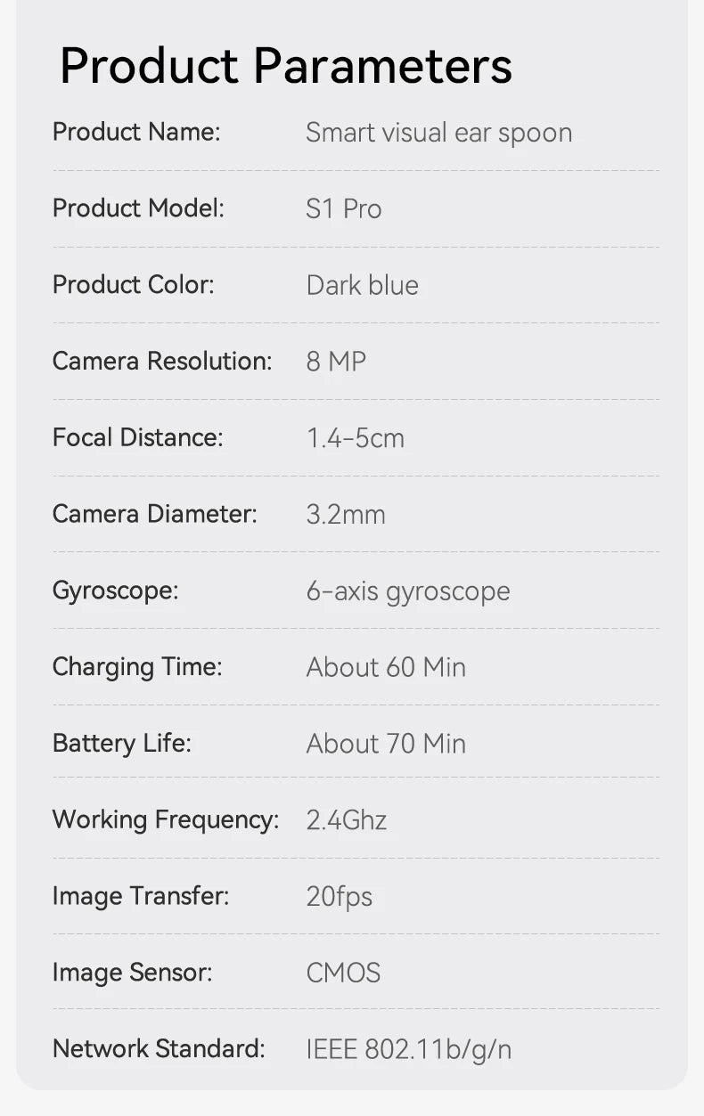 Upgraded Smart Visual Ear Wax Cleaner With Camera 800W HD Endoscope Multi-Functional Visual Ear Cleaning Tool Includes Storage