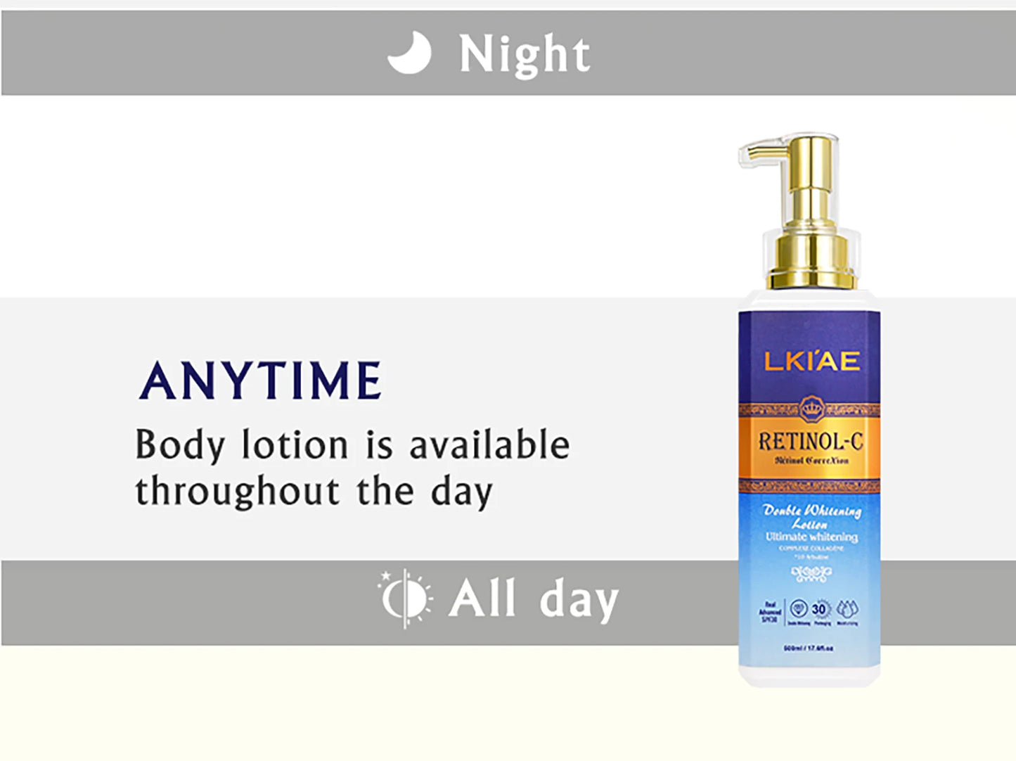 Hot Selling Brightening Lotion kit Women Organic 5Pcs Routine Skin Whitening And Skincare Set With Retinol