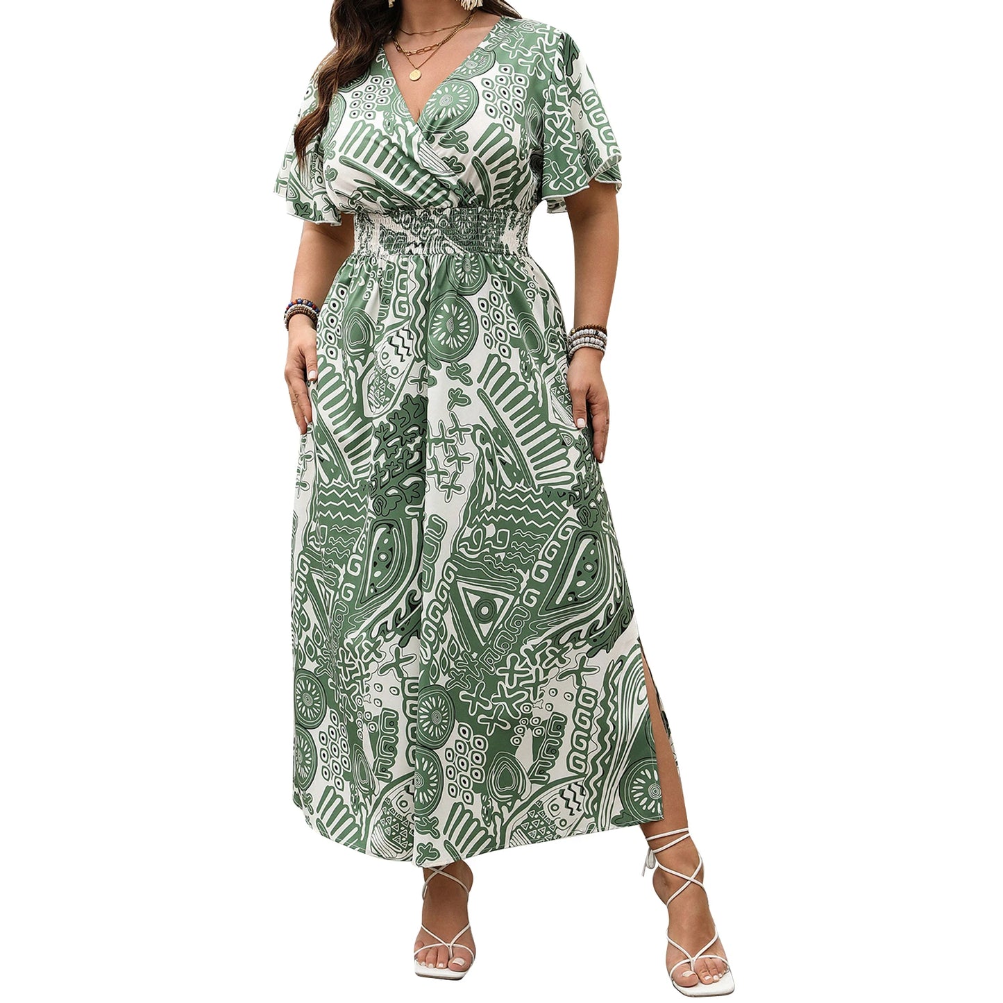 Elegant Floral Print Off-Shoulder Maxi Dress with Ruffle Hem and Tie Waist for Women s Summer Wedding Guest Outfit