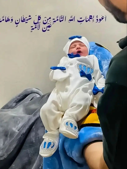 Name Personalized Layette Newborn 4pcs Crown Jewelry Welcome Home Romper Baby Clothes Baby Girl Boy Toddler's Cotton Outfits