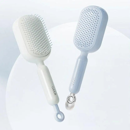 Anti Static Self Cleaning Hair Brush Retractable Bristles Airbag Cushion Wet Dry Scalp Massage Barber Styling Tool