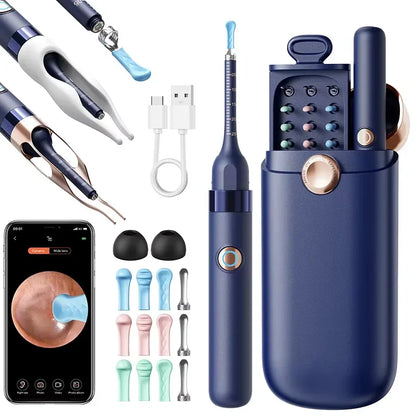 Upgraded Smart Visual Ear Wax Cleaner With Camera 800W HD Endoscope Multi-Functional Visual Ear Cleaning Tool Includes Storage