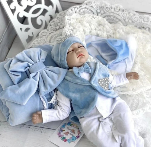 Name Personalized Layette Newborn 4pcs Crown Jewelry Welcome Home Romper Baby Clothes Baby Girl Boy Toddler's Cotton Outfits