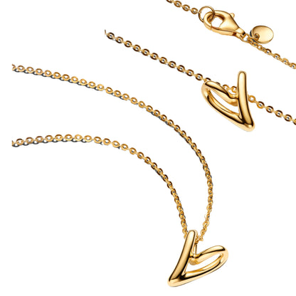 New Original 925 Sterling Silver Butterfly Necklace Star Moon Heart Key Lock Chain Link for Women Jewelry Valentine's Day Gift