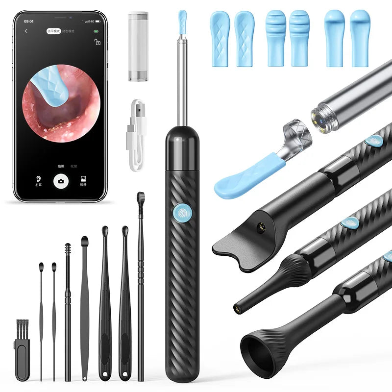 Upgraded Smart Visual Ear Wax Cleaner With Camera 800W HD Endoscope Multi-Functional Visual Ear Cleaning Tool Includes Storage
