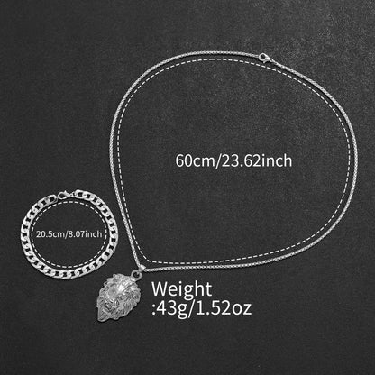 3PCS/Set Fashion Steel Band Men's Watches Arabic Dial Man Business Watches Jewelry Set Relogio Masculino（Box Not Included ）