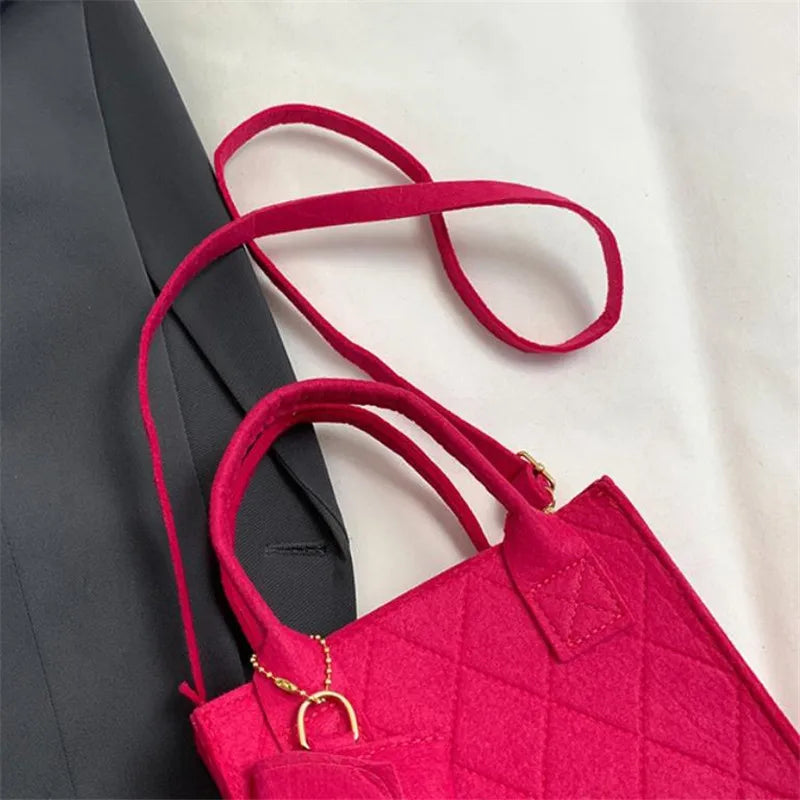 3pcs/set Embossed Women's Handbag Stylish Crossbody Bag, Clutch and Wallet, Solid Color Fabric Shoulder Bag for Women Daily Use