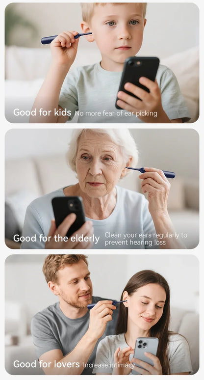 Upgraded Smart Visual Ear Wax Cleaner With Camera 800W HD Endoscope Multi-Functional Visual Ear Cleaning Tool Includes Storage