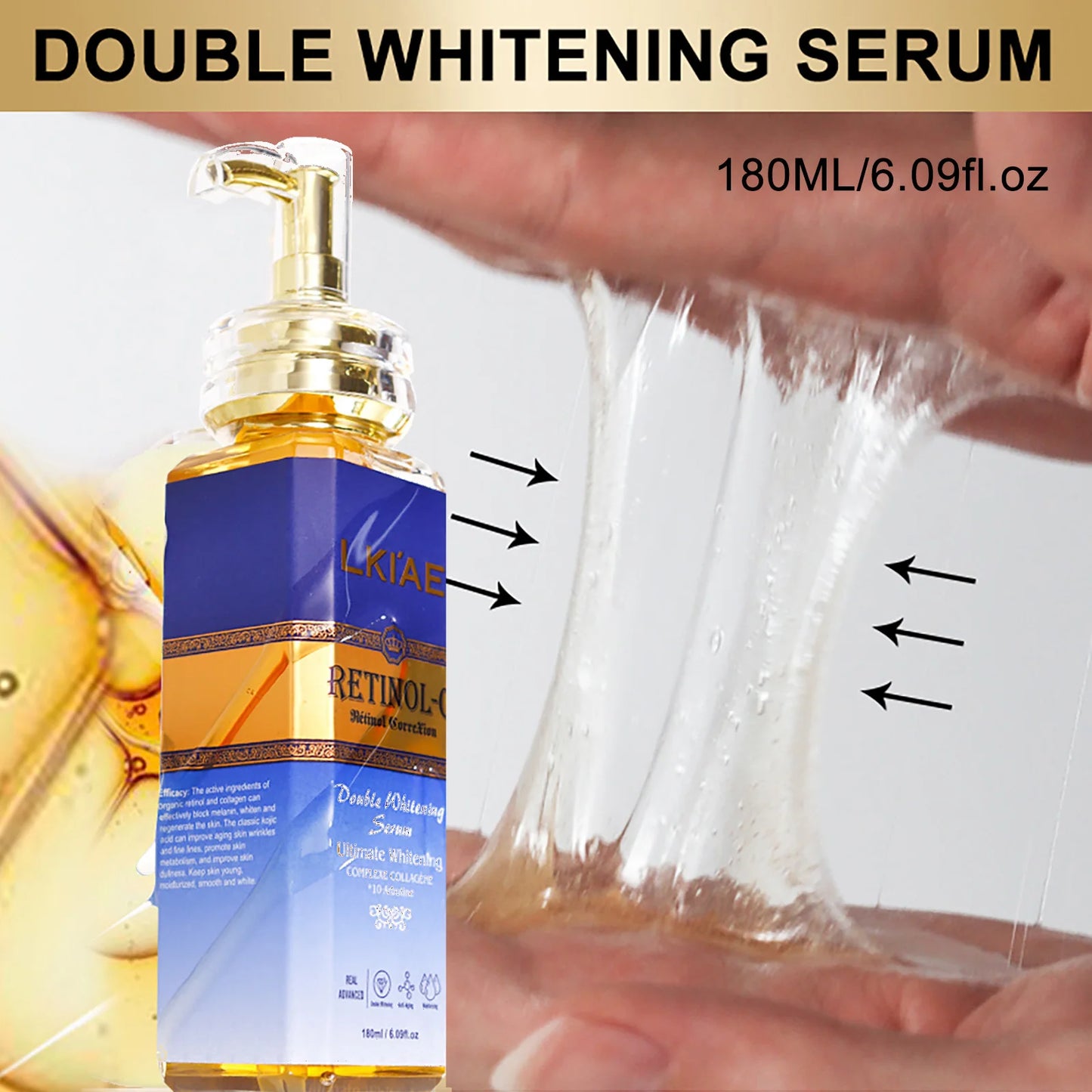 Hot Selling Brightening Lotion kit Women Organic 5Pcs Routine Skin Whitening And Skincare Set With Retinol