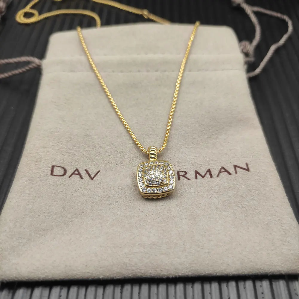 2025 New DY Classic Love Color Pendant Necklace Temperament Exquisite and Elegant Jewelry Both Men and Women Can Wear