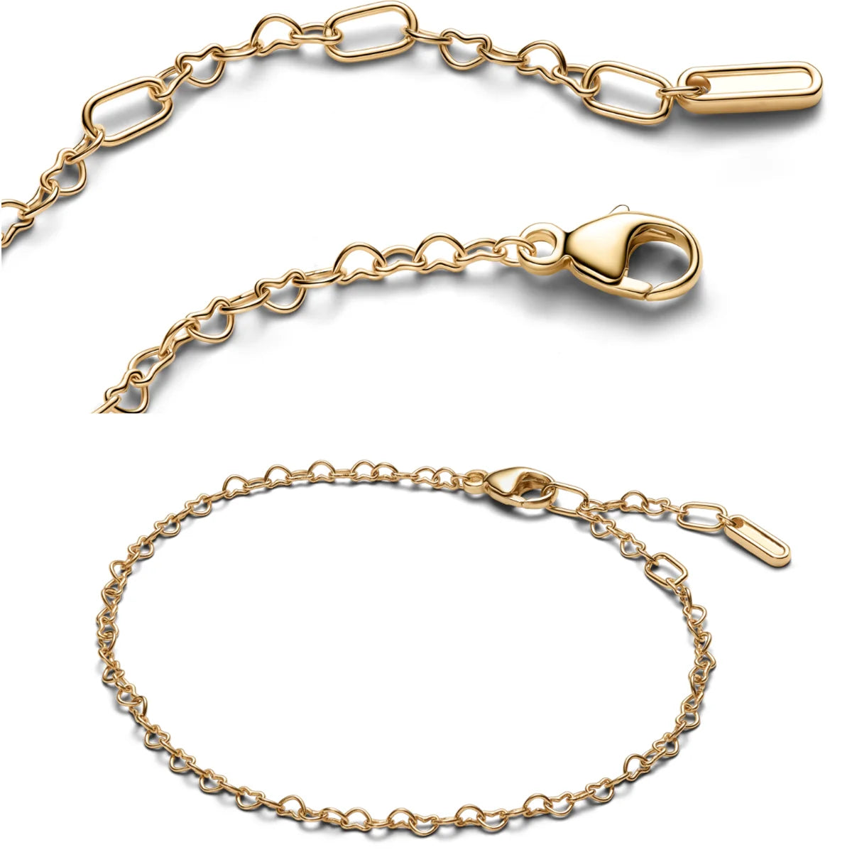 New Original 925 Sterling Silver Butterfly Necklace Star Moon Heart Key Lock Chain Link for Women Jewelry Valentine's Day Gift