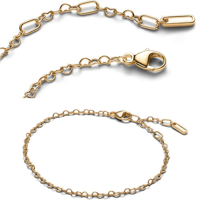 New Original 925 Sterling Silver Butterfly Necklace Star Moon Heart Key Lock Chain Link for Women Jewelry Valentine's Day Gift