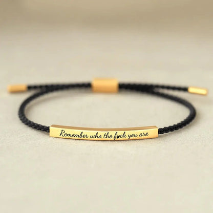 Dont Let The Hard Days Win Motivational Tube Bracelets, Adjustable Hand Bradied Wrap Stainless Steel Inspirational Gifts