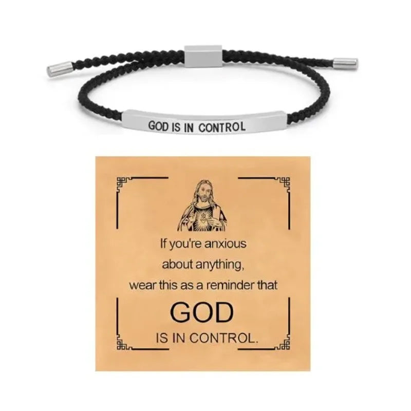 Dont Let The Hard Days Win Motivational Tube Bracelets, Adjustable Hand Bradied Wrap Stainless Steel Inspirational Gifts