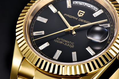 PAGANI DESIGN DD36 Gold Green V2 Men's Mechanical Watches Luxury Automatic Watch For Men 2024 New AR Sapphire glass Wrist watch