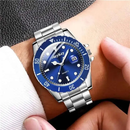 Fashion Calendar Men Quartz Watch Luxury Large Dial  Man Business Watches Reloj Hombre