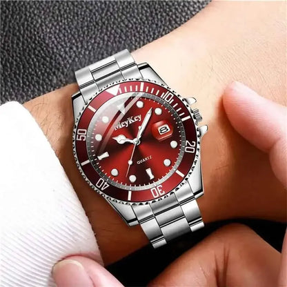 Fashion Calendar Men Quartz Watch Luxury Large Dial  Man Business Watches Reloj Hombre