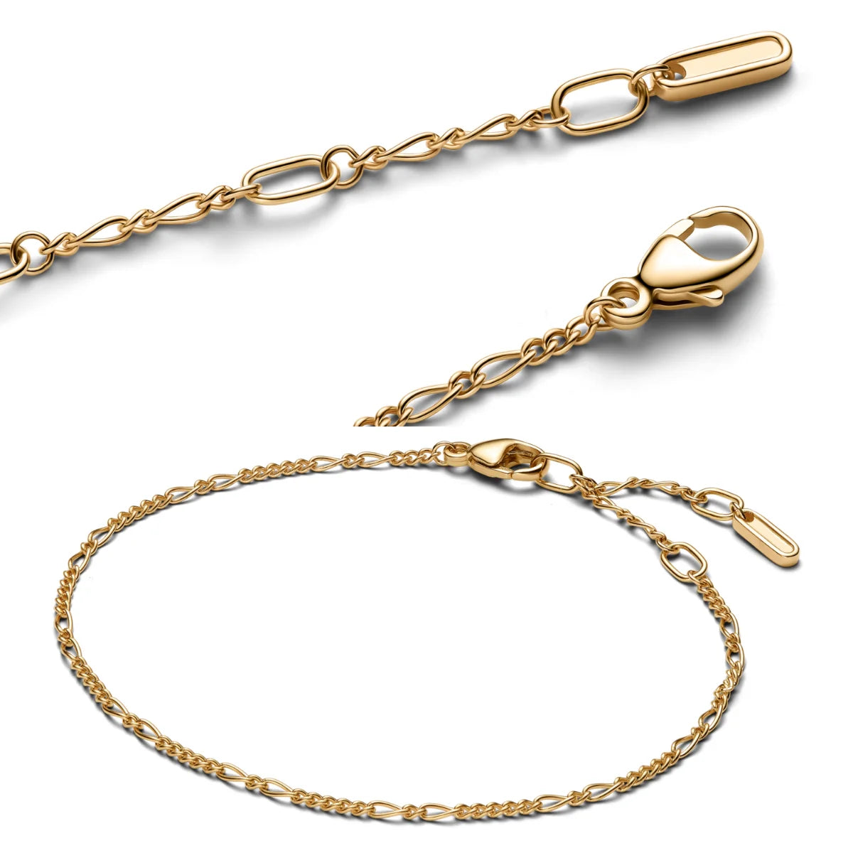 New Original 925 Sterling Silver Butterfly Necklace Star Moon Heart Key Lock Chain Link for Women Jewelry Valentine's Day Gift