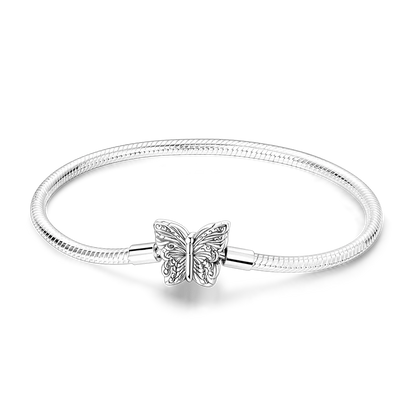 925 Sterling Silver Bracelets 17-20CM Original Golden Sparkling Heart Shaped Bracelet Fit DIY Charms Beads Fashion Women Jewelry