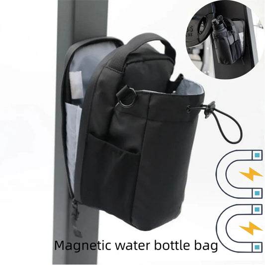 Large Capacity Magnetic Gym Bag with Phone Pocket, Portable Gym Bag, Water Bottle Pouch, Organizer, Gym Accessories