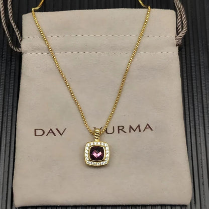 2025 New DY Classic Love Color Pendant Necklace Temperament Exquisite and Elegant Jewelry Both Men and Women Can Wear