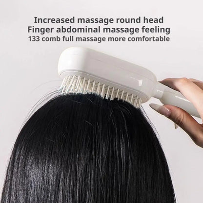 Anti Static Self Cleaning Hair Brush Retractable Bristles Airbag Cushion Wet Dry Scalp Massage Barber Styling Tool