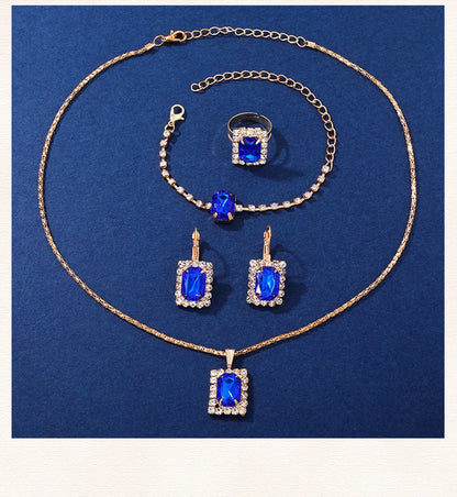 Luxury Fashion Square Women's Watches Brand Ladies Quartz Wristwatch Classic Simple Femme Blue Leather Band Relogio Feminino