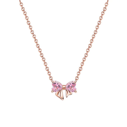 New Original 925 Sterling Silver Butterfly Necklace Star Moon Heart Key Lock Chain Link for Women Jewelry Valentine's Day Gift