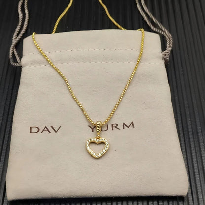 2025 New DY Classic Love Color Pendant Necklace Temperament Exquisite and Elegant Jewelry Both Men and Women Can Wear