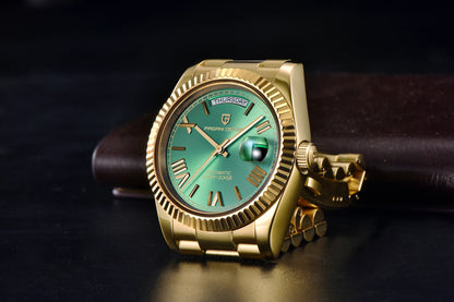 PAGANI DESIGN DD36 Gold Green V2 Men's Mechanical Watches Luxury Automatic Watch For Men 2024 New AR Sapphire glass Wrist watch