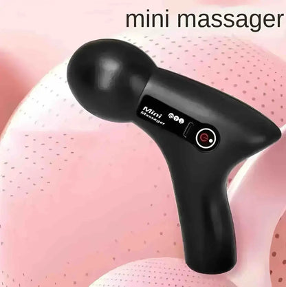 Mini Massage Gun with LCD Screen – 6 Heads Electric Fascia Massager for Neck, Back, Foot & Body Pain Relief