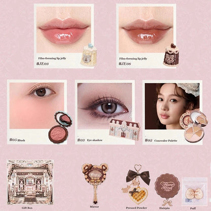 Flower Knows Sweetie Bear Makeup Box Set 10PCS Eyeshadow Blush Lip Kit