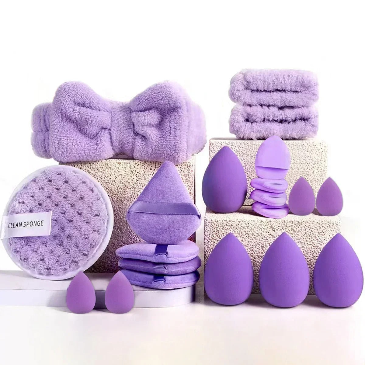 33Pcs Makeup Beauty Sponge Set Large & Small Blending Flawless Kit