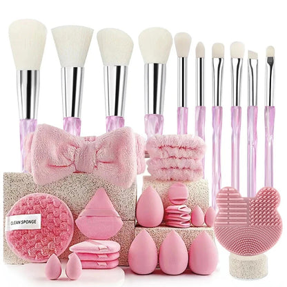 33Pcs Makeup Beauty Sponge Set Large & Small Blending Flawless Kit