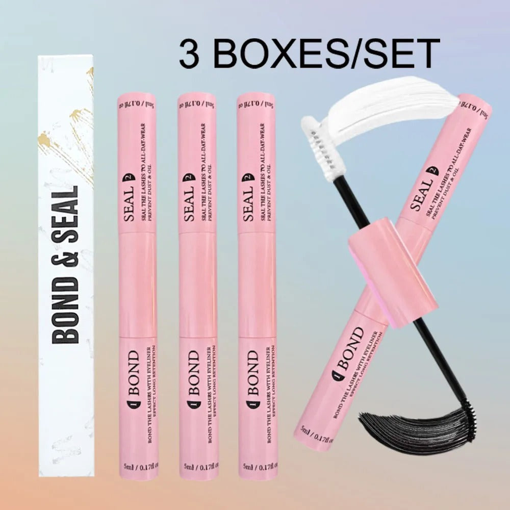 Lash Bond & Seal Kit with Glue Remover and Tweezers for Lash Extensions