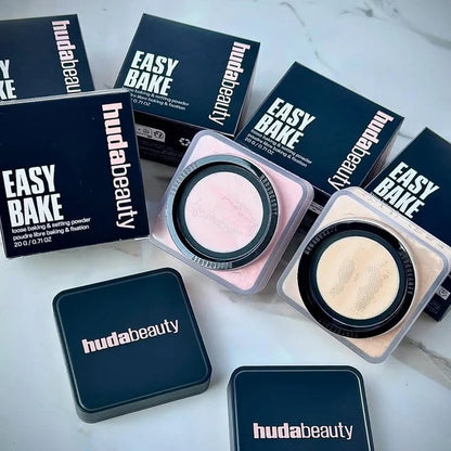 Easy Bake Loose Powder Duo – Brightening & Oil Control Waterproof Makeup