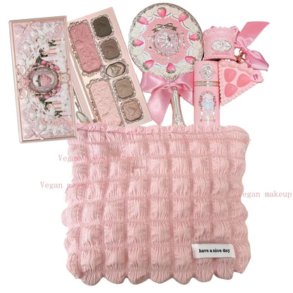 Flower Knows Strawberry Cupid Makeup Kit Face Palette Blush Eyeshadow Set