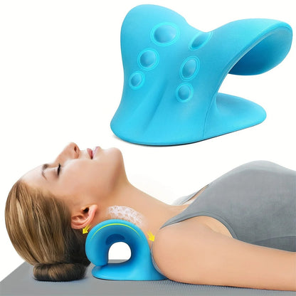 Cervical Neck Stretcher Pillow for Spine Alignment & Pain Relief