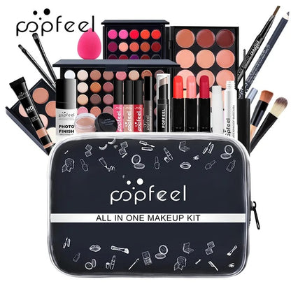 POPFEEL All In One Makeup Kit Eyebrow Eyeliner Eyeshadow Full Set