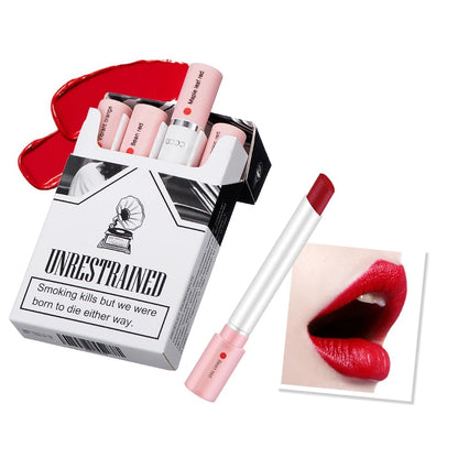 4 Colors Lipstick Set Matte Waterproof Long Lasting Lip Tint Gloss Kit