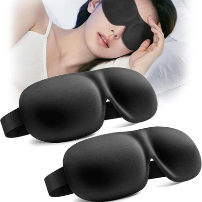 3D Memory Foam Sleep Mask Soft Eye Cover for Travel & Light Blocking
