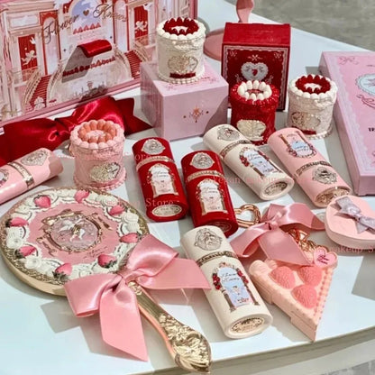 Flower Knows Strawberry Cupid Makeup Kit Face Palette Blush Eyeshadow Set