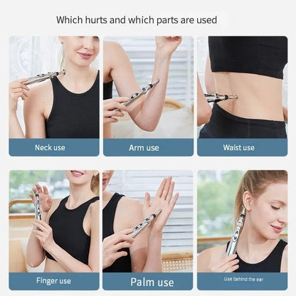 Electronic Acupuncture Pen Pain Relief Massager Meridian Energy Point Tool