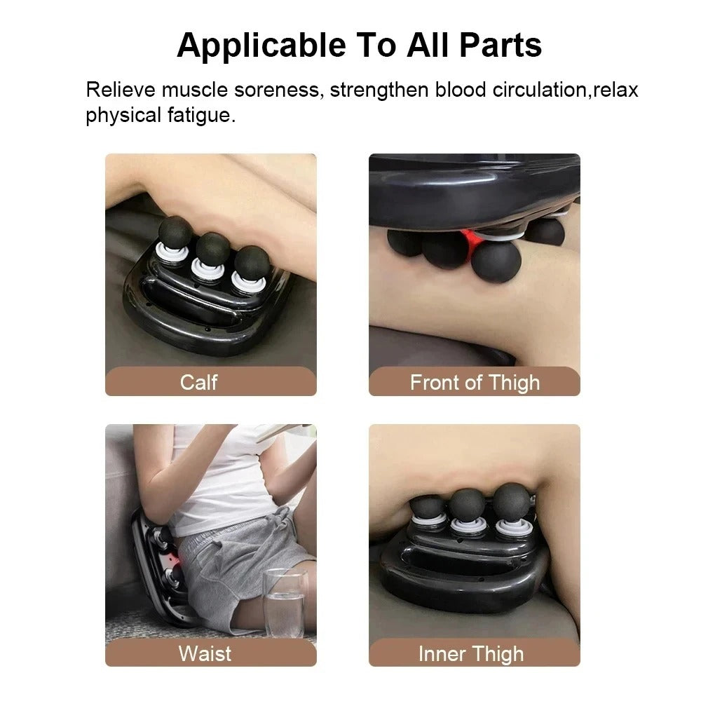 6 Head Massage Gun Deep Tissue Percussion for Full Body Muscle Relief