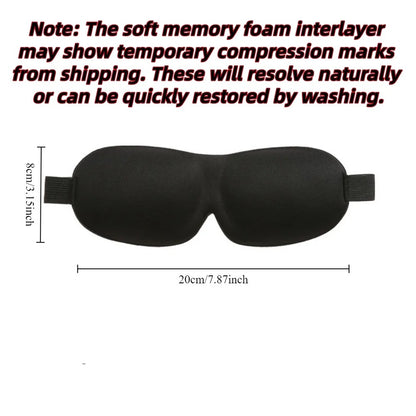 3D Memory Foam Sleep Mask Soft Eye Cover for Travel & Light Blocking