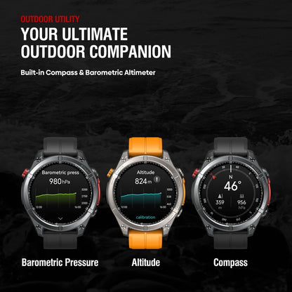 Zeblaze Stratos 4 GPS Smart Watch AMOLED Compass Altimeter Voice Call