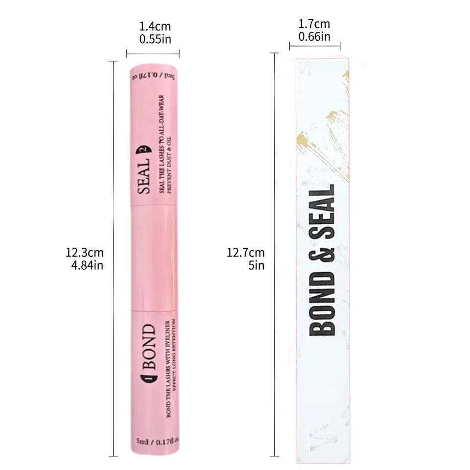 Lash Bond & Seal Kit with Glue Remover and Tweezers for Lash Extensions
